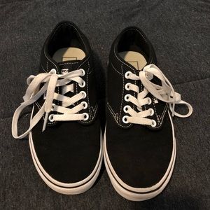 Black Lace-Up Vans